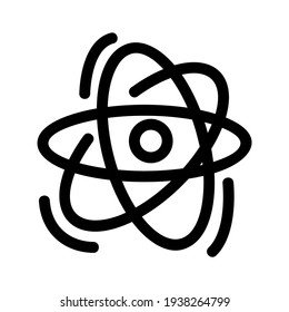 atom icon or logo isolated sign symbol vector illustration - high quality black style vector icons
