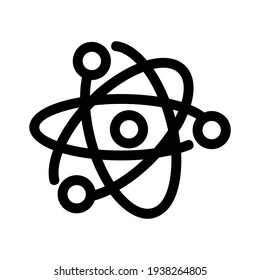 atom icon or logo isolated sign symbol vector illustration - high quality black style vector icons
