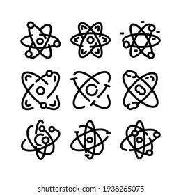 atom icon or logo isolated sign symbol vector illustration - Collection of high quality black style vector icons
