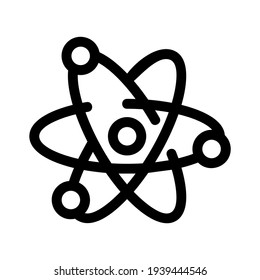 atom icon or logo isolated sign symbol vector illustration - high quality black style vector icons
