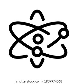 Atom icon or logo isolated sign symbol vector illustration