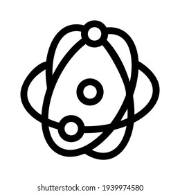 Atom icon or logo isolated sign symbol vector illustration