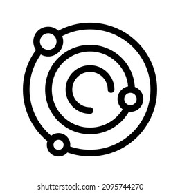 Symbol oder Logo einzeln auf Zeichen, Vektorgrafik - hochwertige Vektorsymbole auf schwarzem Hintergrund
