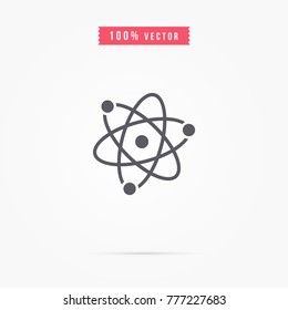 atom icon. molecular sign