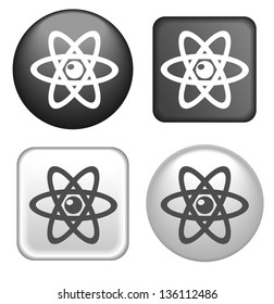 Atom Icon on Buttons Collection