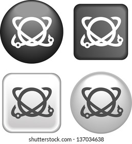atom Icon on Buttons Collection