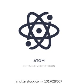 atom icon on white background. Simple element illustration from Signs concept. atom icon symbol design.