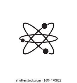 atom icon outline style template. Trendy style, vector eps 10 
