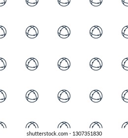 atom icon pattern seamless white background. Editable outline atom icon. atom icon pattern for web and mobile.