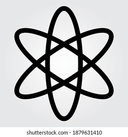 Atom icon premium vector illustration. for science use and collage. vector 