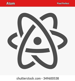 Atom Icon. Professional, pixel perfect icons optimized for both large and small resolutions. EPS 8 format.