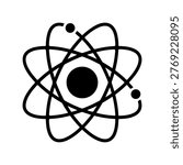 Atom Icon for Science and Atomic Structure