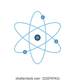 atom icon. science icon. nuclear energy symbol. vector illustration isolated on white background