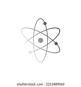 atom icon. science icon. nuclear energy symbol. vector illustration isolated on white background