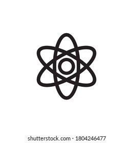 atom icon, Science icon vector