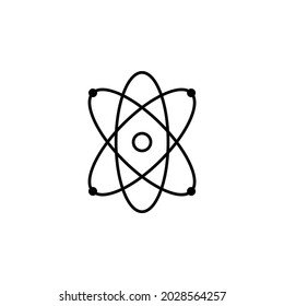 atom icon, science vector, molecule illustration