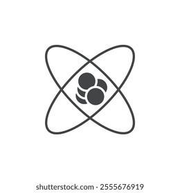 atom icon set vector art