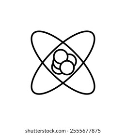 atom icon set vector art