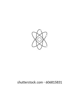 atom icon. sign design