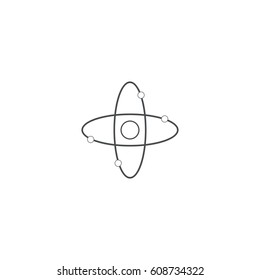 atom icon. sign design