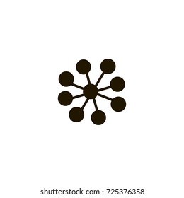 atom icon. sign design