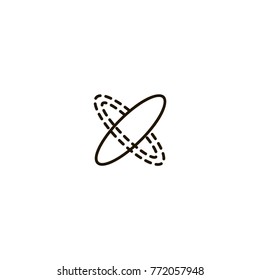 atom icon. sign design