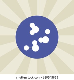 atom icon. sign design. background