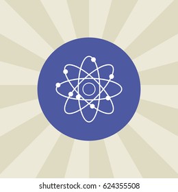 atom icon. sign design. background