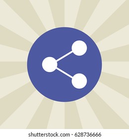 atom icon. sign design. background