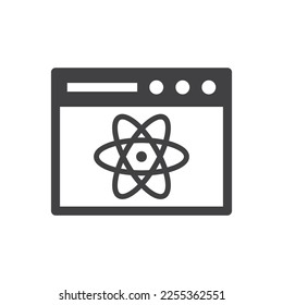 Atom Icon Sign Symbol Vector - Shutterstock ID 2255362551