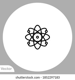 Atom icon sign vector,Symbol, logo illustration for web and mobile