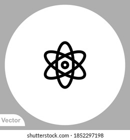 Atom icon sign vector,Symbol, logo illustration for web and mobile