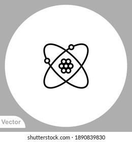 Atom-Symbol, Vektorsymbol, Symbol, Logo-Illustration für Web und Mobile