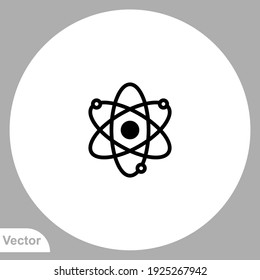 Atom icon sign vector,Symbol, logo illustration for web and mobile