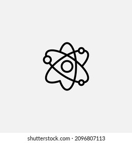 Atom icon sign vector,Symbol, logo illustration for web and mobile