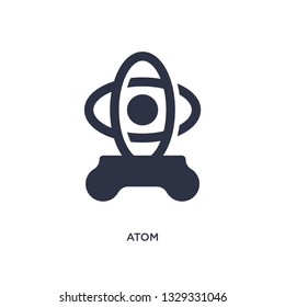 atom icon. Simple element illustration from literature concept. atom editable symbol design on white background. Can be use for web and mobile.