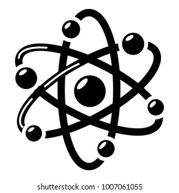 Atom icon. Simple illustration of atom vector icon for web.