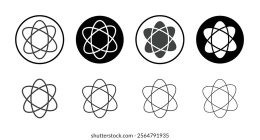 Atom icon simple vector symbol