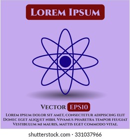 Atom icon or symbol