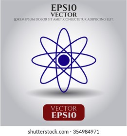 Icono o símbolo de átomo