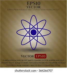 Atom icon or symbol