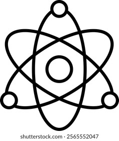 Atom Icon Symbol Art Sign