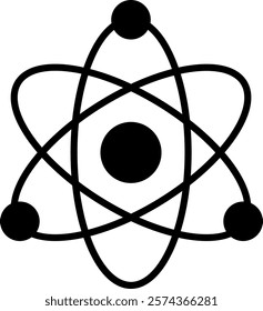 Atom Icon Symbol Art Sign