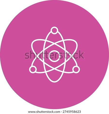 Atom Icon Symbol Art Sign