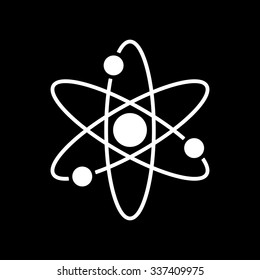 The atom icon. Atom symbol. Flat Vector illustration