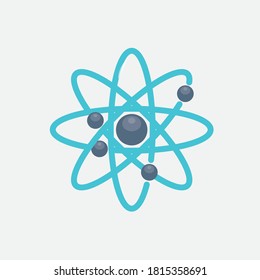 Atom icon.  Symbol of science
