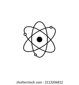 Atom icon, symbol, sign. Vector illustration.
