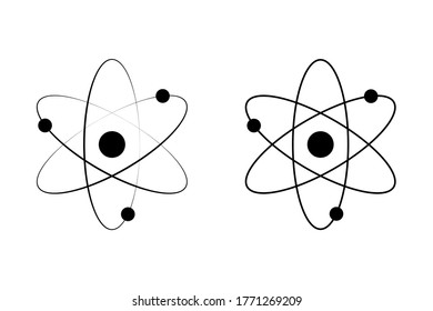 Atom icon symbol simple design