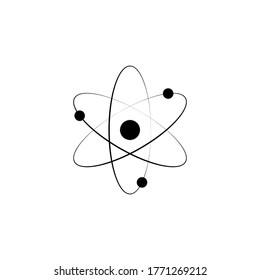 Símbolo de icono Átomo diseño sencillo