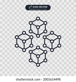 atom icon symbol template for graphic and web design collection logo vector illustration